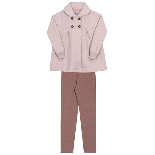 Conjunto Casaco Matelasse Grão Randa Mundu - Feminino