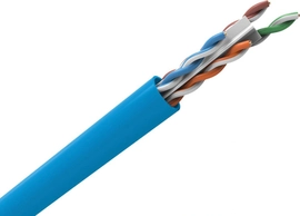 Cabo Lan U/utp 24awg x 4 Pares Cat.6 Cmx Caixa C/ 305 Metros Azul 100% Cobre 23400174