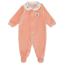 Macacão Manga Longa Liso com Gola Suedine e Plush Feminino – Ratinhas