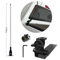Kit Antena Móvel M-300EP 134cm Decorativa + Suporte M-650 para Caminhonete, veículos e Utilitários