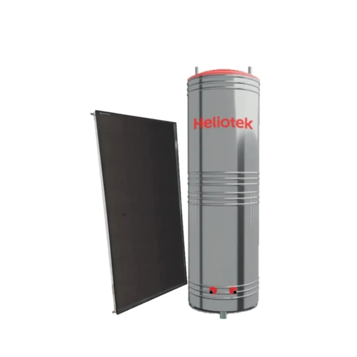 Kit Aquecimento Solar Vertical - 200 Litros - Alta Pressão - Reservatório INOX 444 - HELIOTEK
