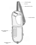 Bolsa Transversal c/saque Rápido-  Preto