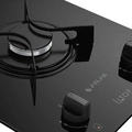 Cooktop 2 Bocas Preto Mesa De Vidro Atlas U Top Bivolt Preto
