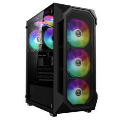 Gabinete Gamer Gamdias Vidro Lateral ARGB Elite Preto - Aura GC1