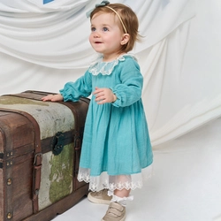 Vestido Manga Longa Tecido Gaze Pokotinha - Feminino