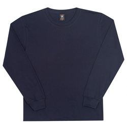 Camiseta Manga Longa com Punho Marinho Randa Mundu - Menino