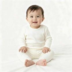 Mijão 100% Algodão Bebê Taita Unissex - Branco