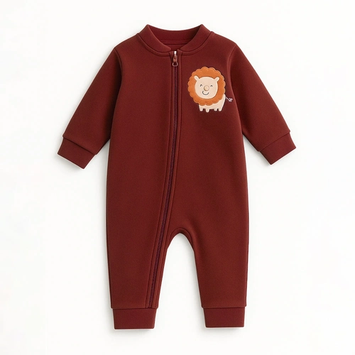 Macacão Soft Zíper Bordado Leãozinho - Masculino