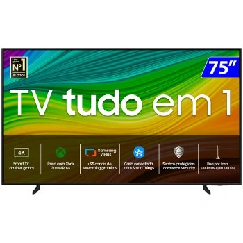 Tv 75p Samsung Qled 4k Smart Wifi Comando Voz - Qn75q60dagxzd