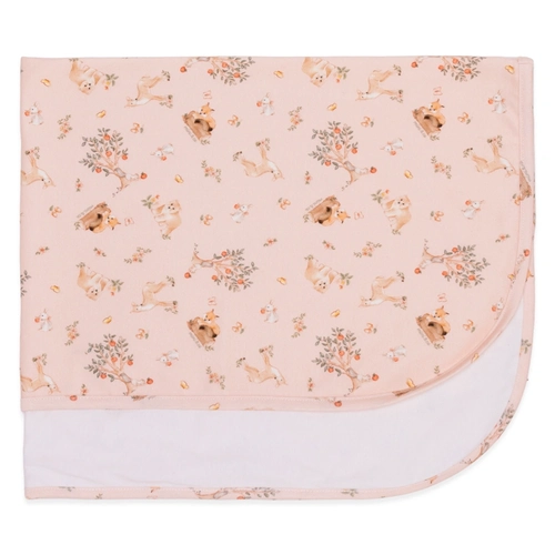 Manta com Forro Avulsa Estampada Feminina - Bosque