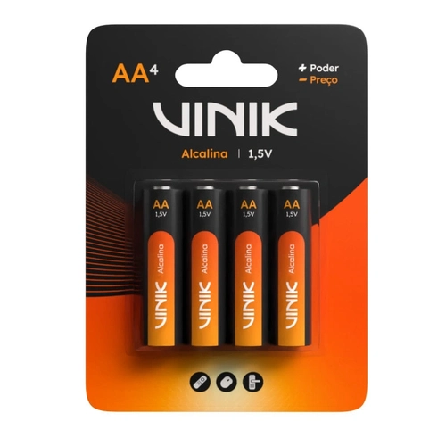 Pilha Alcalina Aa Blister C/4 1.5v 2000 Mah - Vp2ab4a