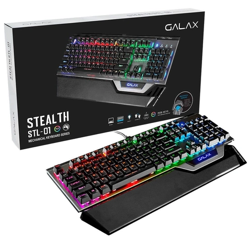 Teclado Gamer Mecânico Galax Stealth Series STL-01 - KGS0114T1RG1BSL0
