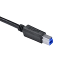 Cabo Para Impressora Usb-C Tipo-C Para USB-B 3.0 Pcyes 1 Metro Preto - P3UCBP-1
