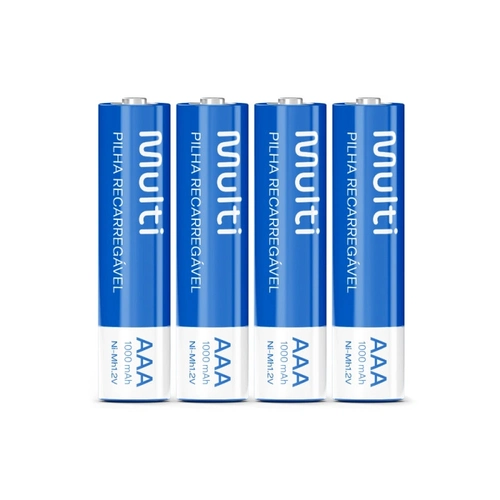 Pilha Recarregavel Aaa 1000mah C/4 Cb050