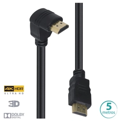 Cabo Hdmi 2.0 Vinik 4k Ultra HD 3D Com 01 Conector 90º 5 Metros - H2090-5