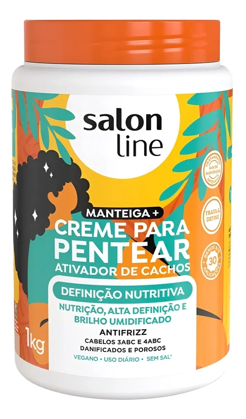 Salon Line Creme Pentear Ativador Definição Nutritiva 1kg