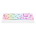 Teclado Redragon Shiva RGB, Com fio, ABNT2, Rosa com Branco - K512WP-RGB