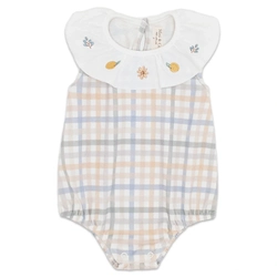 Body Banho de Sol Gola Bordada Suedine Feminino - Fazendinha