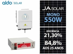 Gerador De Energia Solar Deye Hibrido Solo Romagnole Deye Gfh 3,85kwp Ja 550w Sun 3kw 220v Ucb Litio 8,64kwh