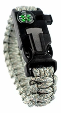 Pulseira Paracord c/ Bússola e Pederneira XGJ-04