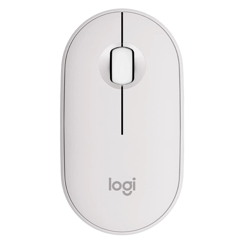 Mouse Logitech Pebble 2 M350s, Bluetooth, Clique Silencioso, Sem Fio, Branco - 910-007047
