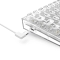 TECLADO MECANICO REDRAGON FIZZ RGB CRYSTAL K617CT-RGB BRANCO