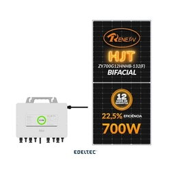 Gerador Edeltec Solar Micro Saj 11,20 Kwp Mon. 220v Colonial (9k/700w Bifacial)