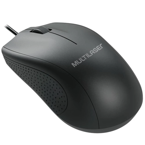 Mouse Large Box Multilaser Usb Preto Mo308