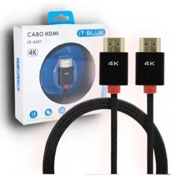 Cabo Hdmi 3 Mts 2.0 4k Ultra Hd Le-6621 - It Blue
