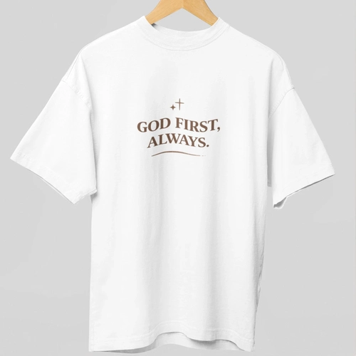 Camiseta “God First, Always”