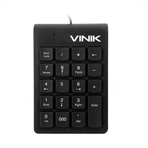 Teclado Numérico Vinik Usb Dynamic 20 Teclas Cabo 1.8m Preto - Dt91