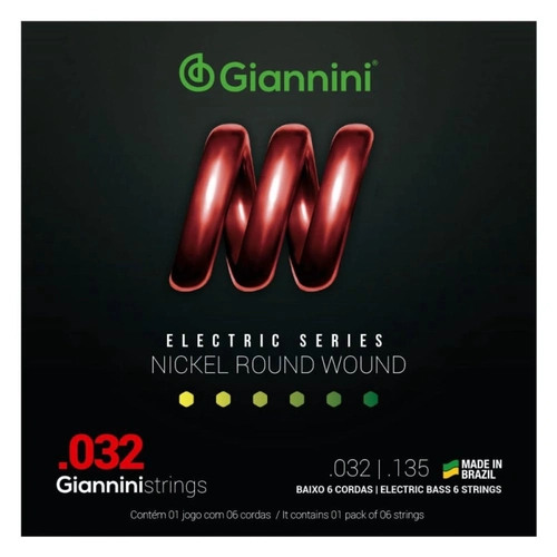 Corda Giannini Para Contrabaixo Geebrs 6 0.032 Pesado