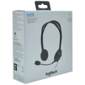 Fone de ouvido Headset P3 H111 Preto com fio - Logitech