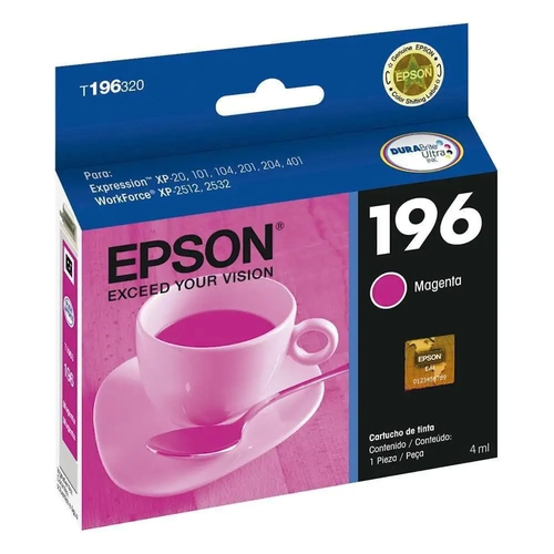 Cartucho Original Epson 196 T196320 Magenta 5ml XP-401 / XP-411