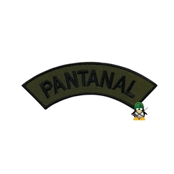 Distintivo Semicircular Bordado de Baixa Visibilidade - Manicaca (Pantanal)