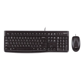 Kit Teclado e Mouse Logitech Mk120 Preto Usb Padrão Abnt2 - 920-004429