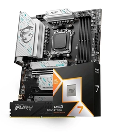 Kit Upgrade AMD Ryzen 7 9800X3D + Placa Mãe AM5 X670E + Memória DDR5 16GB