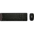 Kit Teclado e Mouse Sem Fio Wireless Logitech Preto Mk220