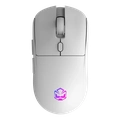 Mouse Gamer Sem Fio Pcyes Basaran Stealth White Ghost 10000 DPI RGB 6 Botões - Pmgbrstwg