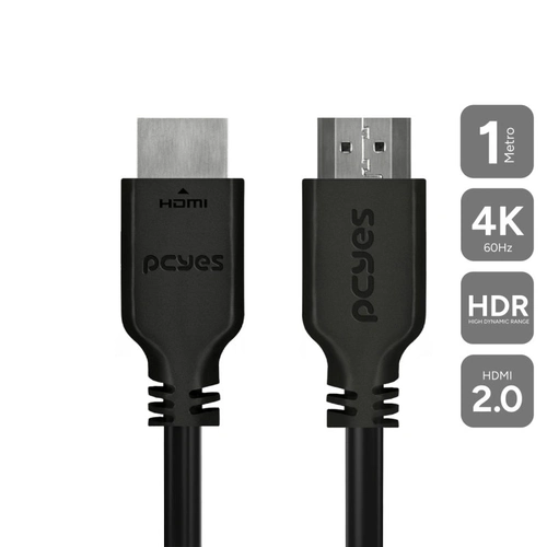 Cabo Hdmi 2.0 Pcyes 4k/60hz - 1 Metro - Phm20-1