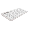 Teclado Logitech Pebble Keys 2 K380, Easy-Switch e Pilha Inclusa, Bluetooth, Sem Fio, Branco - 920-011790
