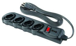 Filtro de linha com 4 tomadas e cabo de 3 metros - SMS 62329