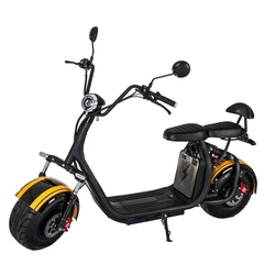 Scooter Bicicleta Eletrica X7 Wx-07 Wehawk 2000w Bat 60v 20ah 2 Lugares Preta/Amarela Ge.05