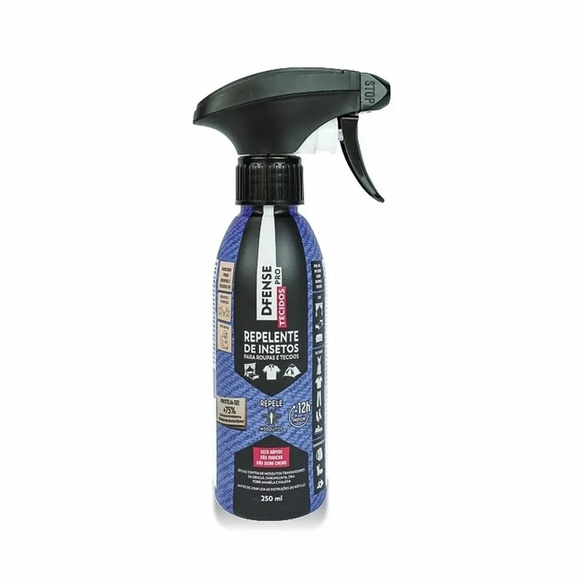 Repelentes de Insetos para Roupas D-Fense Pro Tecidos 250ml (Spray)