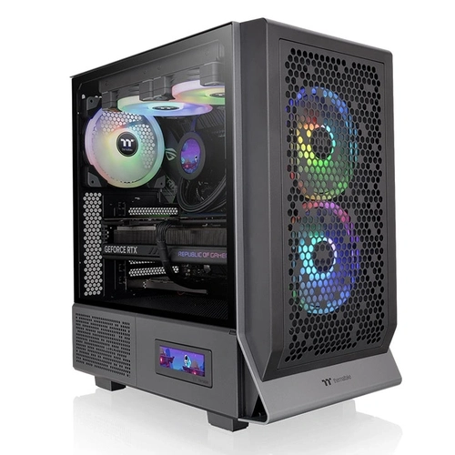 Gabinete Gamer Thermaltake Ceres 300 TG, ARGB, Lateral de Vidro, Full-Tower, 3x Fans, Preto - CA-1Y2-00M1WN-00