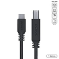 Cabo para Impressora Usb Tipo c para Usb b 3.0 1 Metro Preto - P3ucbp-1