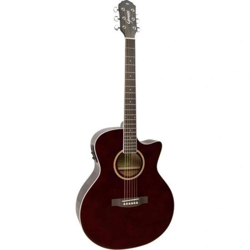 Violão Giannini Gsf3 Ceq Eletroacústico Aço Translucent Dark Wine Dark Wine