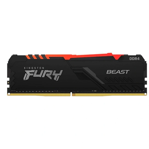 Memória DDR4 8GB 2666MHz Kingston Fury Beast RGB - KF426C16BBA/8