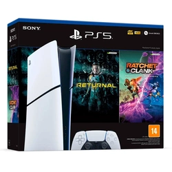 Console Sony PS5 (Playstation 5) Slim Digital 1TB + 2 Jogos + Controle sem Fio Sony