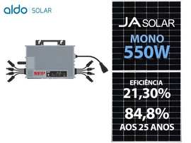 Gerador De Energia Solar Nep Micro Inversor Rosca Dupla Madeira Romagnole Nep Microinversor Gf 6,60kwp Ja Deep Blue Mono 550w Nep 2kw 2mppt Mono